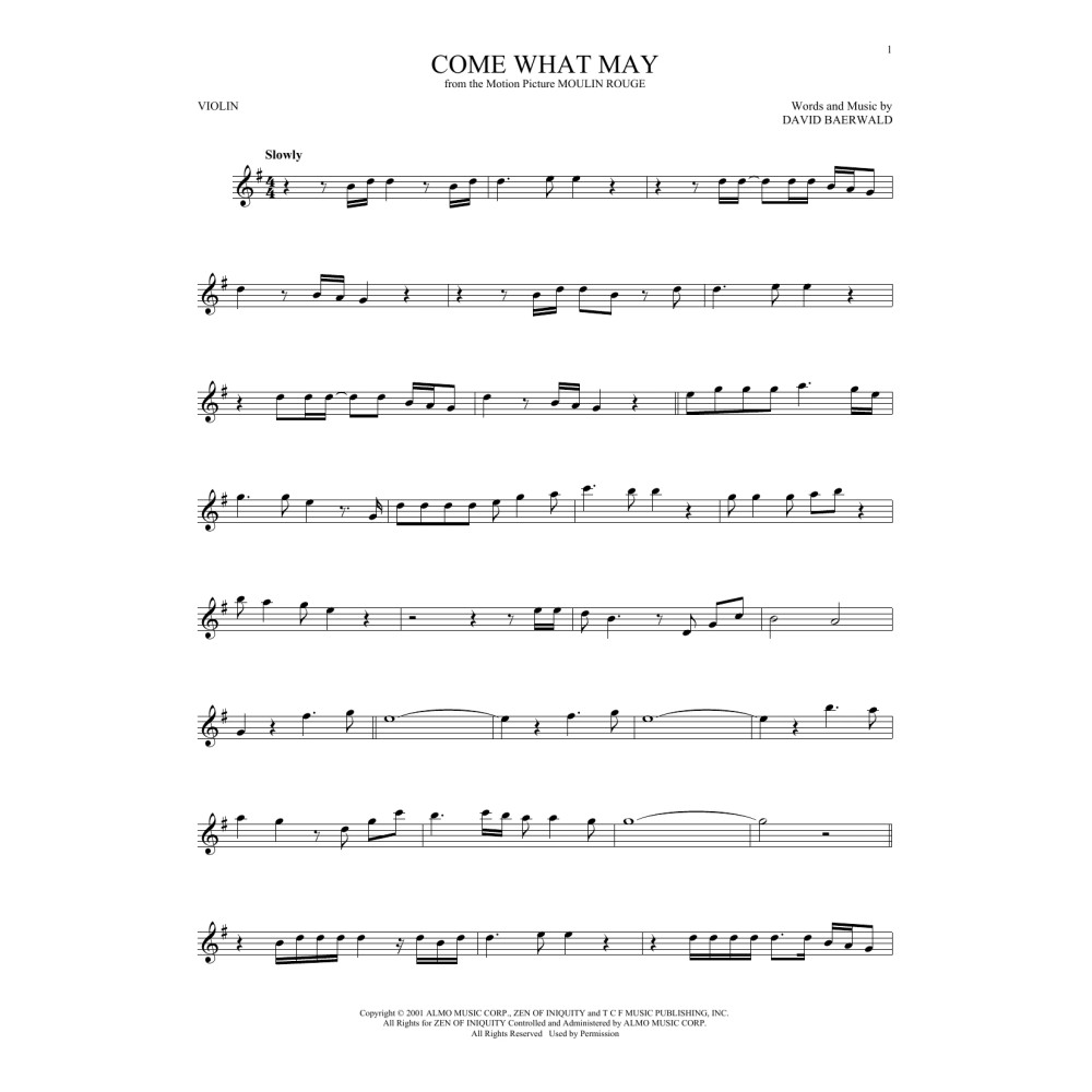 Come What May (from Moulin Rouge)